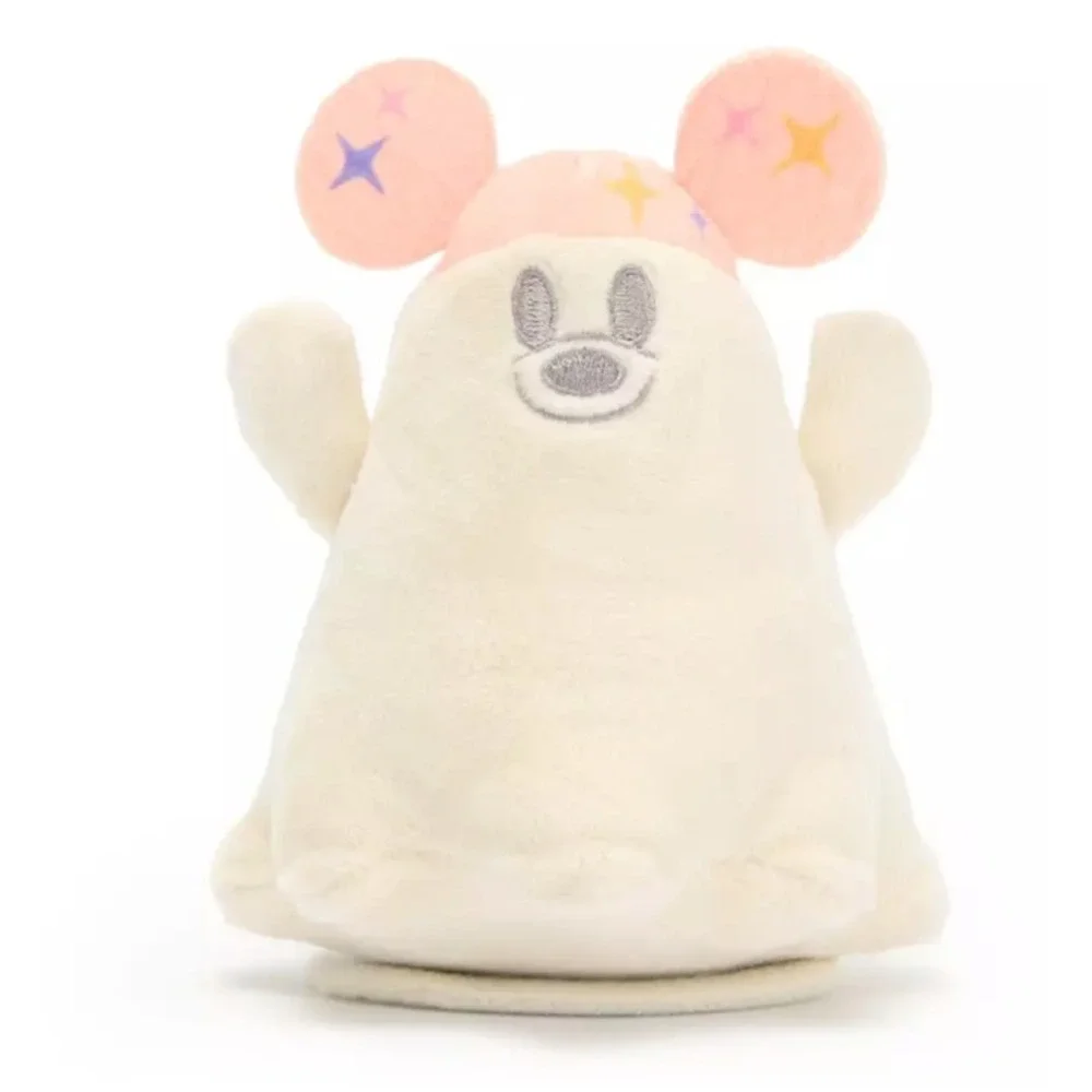 Disney Parks Plush Magnetic Shoulder Pal Halloween Pastel Ghost Mickey Light Up